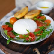 Rodajas de tomate mozzarella